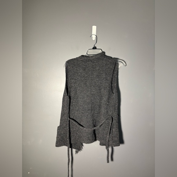Wilfred Fei Fei Grey Wool Fringe Vest Size XS - Picture 3 of 6